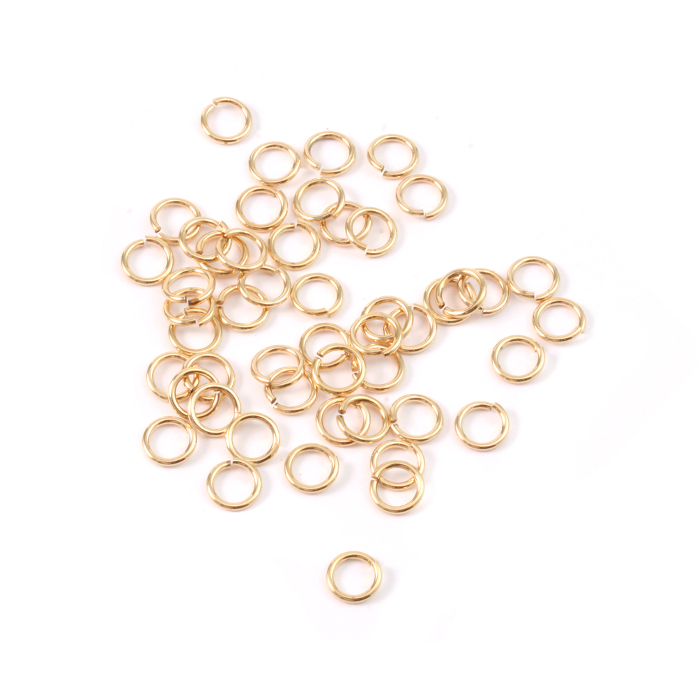 Jump Rings Brass 4mm I.D. 20 Gauge Jump Rings, pack of 50